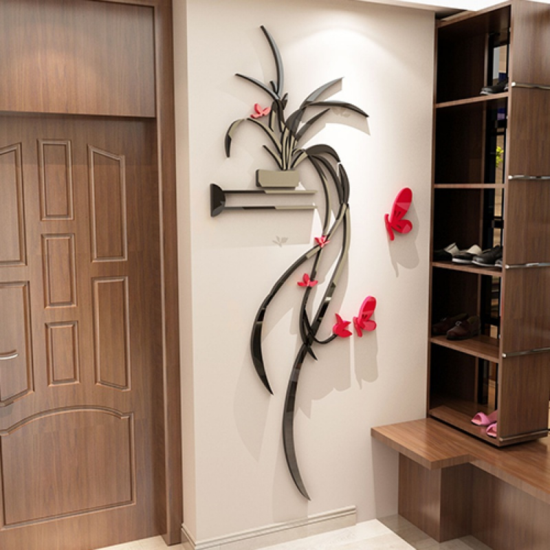 创意3d立体墙贴画客厅玄关走廊墙面贴纸卧室内房间墙上装饰品