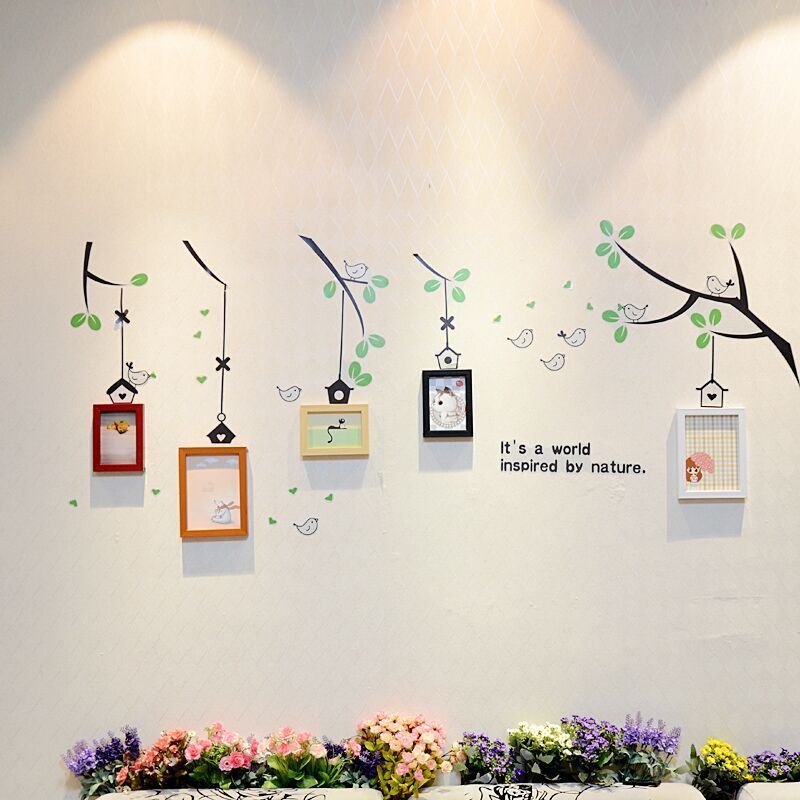 创意自粘墙贴画客厅餐厅墙上床头装饰相框房间背景墙面卧室装饰品