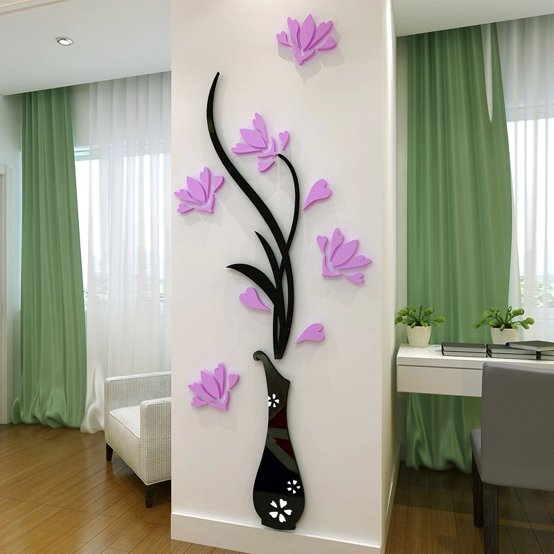 3d立体墙贴纸客厅房间墙面装饰品自粘冰箱贴电视沙发背景卧室墙画