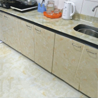 大理石纹家具翻新贴纸橱柜桌面柜子自粘防水防油厨房贴纸瓷砖墙贴