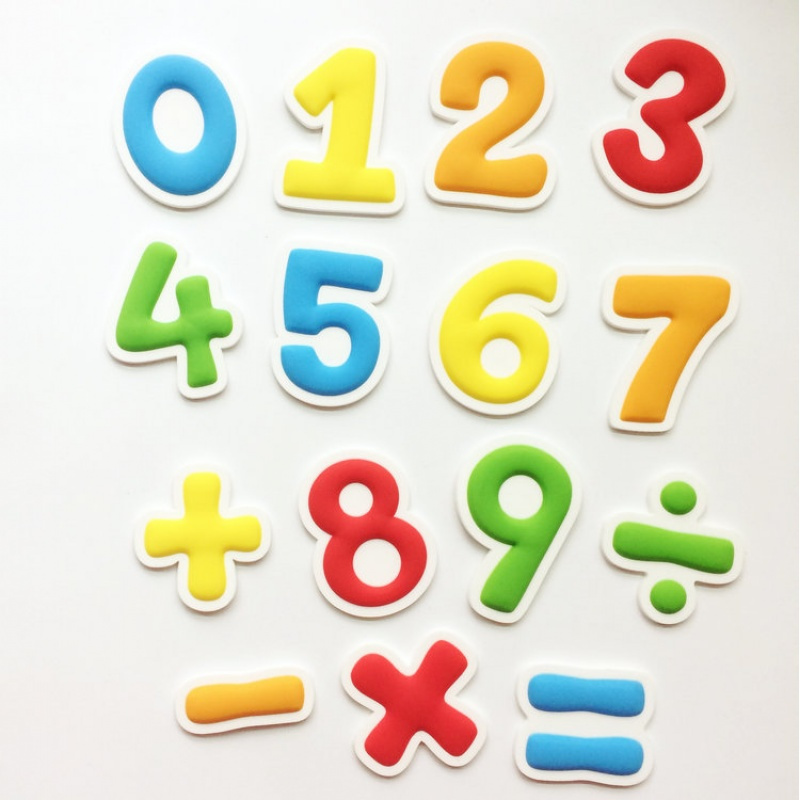 早教数字冰箱贴可爱卡通数字贴立体冰箱装饰磁力贴磁铁贴磁贴一套