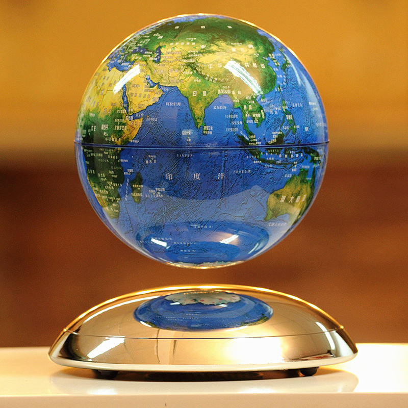 磁悬浮地球仪自转6寸8寸办公室桌摆件创意工艺品礼品