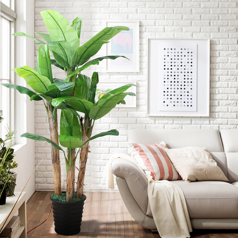 仿真植物盆景假香蕉树盆栽室内装饰绿植客厅摆件大型芭蕉树落地花