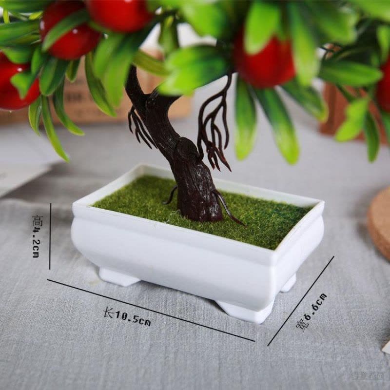 仿真发财树植物盆栽盆景雪莲花小树绿植家居装饰品 桌面植物摆件图片