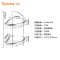 卫浴卫生间太空铝浴室置物架三角架角篮2双层浴室挂件墙角架