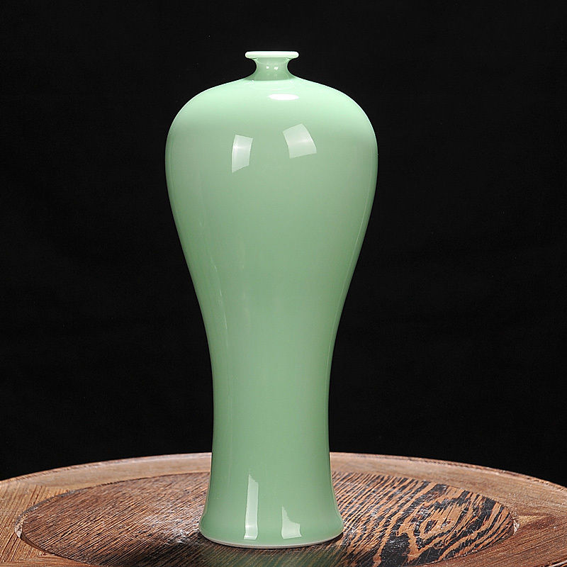 景德镇陶瓷器影青釉美人瓶仿古花瓶客厅家居装饰工艺品摆件