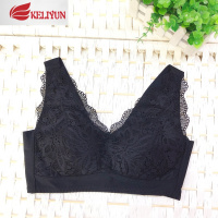 可莉允贝茵婷一片式无痕宽肩带背心内衣无钢圈睡眠文胸透气蕾丝女胸罩胸罩