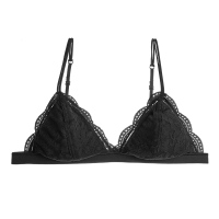 可莉允六楼法式内衣女蕾丝无钢圈超薄款性感美背三角杯少女文胸罩胸罩