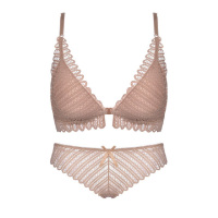 可莉允法式内衣套装女无钢圈聚拢上托前扣美背性感文胸性惑内裤一套胸衣文胸套装