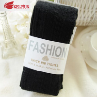 可莉允春秋冬针织麻花连裤袜女 棉灰色中厚竖条纹丝袜白色踩脚打底袜丝袜