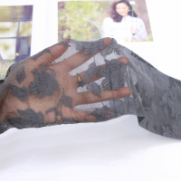 可莉允仙女款 日系复古时尚性感镂空蕾丝玫瑰花提花连裤袜 女白色丝袜子丝袜