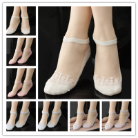 可莉允纪拉梵10双棉底水晶丝袜女袜船袜隐形袜短袜短筒袜防滑棉袜新款丝袜