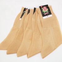 可莉允老年人松口锦纶牡丹牌老式丝袜女中老年人夏款短5双转丝光袜薄款丝袜