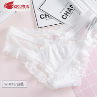 可莉允雅小姐性感蝴蝶结蕾丝透视内裤日常超舒适性感网纱棉少女丁字裤内裤