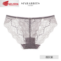 可莉允六只兔子性感内裤女蕾丝中腰薄款透气舒适高弹女士日系少女三角裤内裤