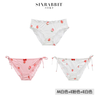 可莉允六只兔子性感甜美少女中腰内裤女冰丝舒适无痕学生日系棉质三角裤内裤