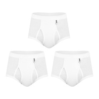 可莉允3条宜而爽内裤男士高腰棉三角宽松大码运动透气中老年平角短裤内裤