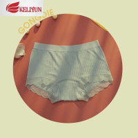 可莉允宫蝶夏天无痕内裤女平角裤女士安全裤四角防走光夏季薄款女生底裤内裤