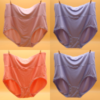 可莉允胖妹妹内裤女莫代尔高腰款加肥加大码胖mm200斤红色短裤胖子大号内裤