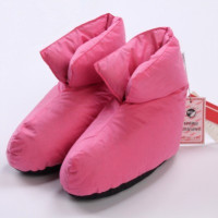 可莉允羽绒袜子冬季保暖月子加绒加厚中筒男女地板脚套棉袜套营地帐篷鞋袜子