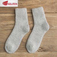 可莉允冬季加厚男袜 毛保暖中筒袜男士毛圈家居袜日系风复古男人袜子袜子