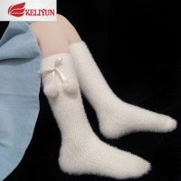 可莉允日系秋冬季百搭加厚毛毛袜子女针织白色jk短袜女可爱百搭保暖款袜子
