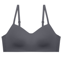 可莉允贴身日记莫代尔美背光面无痕背心文胸薄内衣无钢圈微聚拢运动胸罩胸罩