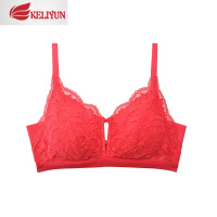 可莉允艾梦忆思红色本命年上托聚拢文胸性感蕾丝内衣女无钢圈胸罩61602胸罩