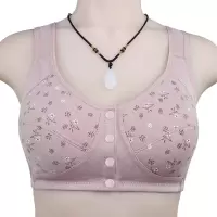 可莉允内衣女妈妈文胸50岁聚拢防侧漏哺乳中老年人前扣文胸背心大码胸罩胸罩
