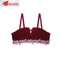 可莉允本命年红色日系性感内衣套装女无钢圈薄款小胸聚拢文胸收副乳胸罩文胸套装