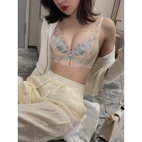 可莉允调整型内衣女小胸聚拢无钢圈文胸套装加厚款平胸显大蕾丝性感胸罩文胸套装