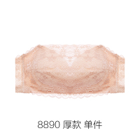 可莉允加厚婚纱照特厚文胸10cm超厚聚拢8cm一字肩抹胸无肩带内衣女小胸9抹胸