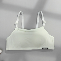 可莉允内衣女无钢圈小胸聚拢薄款文胸高中少女大学生纯棉抹胸式定型胸罩抹胸