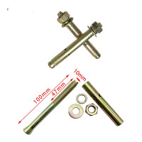 帮客材配 鑫万达 聚优资国标黄色膨胀螺丝 螺纹钢 规格:10*100mm 单价 0.9元/颗 300颗/件 一件起售免邮