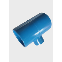 帮客材配 鑫国盛 中央空调专用排水接头PVC变径三通(蓝色)规格:φ50*25 单价:2.4元/个 150个/件50起售