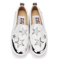 金三志代购            BLACK martine sitbon韩国女鞋亮片星星小鹿松糕单鞋懒人鞋乐福休闲鞋