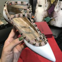 金三志2021新款夏铆钉尖头平底单鞋皮绑带平跟鞋柳丁浅口名媛平底鞋休闲鞋