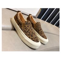 金三志皮豹纹乐福鞋女2021春新款英伦时尚厚底休闲一脚蹬懒人鞋ins潮休闲鞋