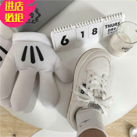 金三志日系可爱风圆头丑萌小白鞋韩版港风少女运动板鞋大头厚底鞋女新款休闲鞋