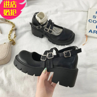 金三志复古朋克厚底玛丽珍鞋ins潮2021夏季新款英伦风小皮鞋日系女jk鞋休闲鞋