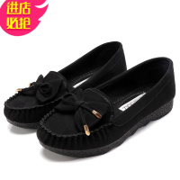 金三志老北京布鞋女单鞋春秋平底女鞋休闲工作鞋孕妇妈妈鞋软底豆豆鞋女休闲鞋