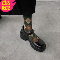 金三志小皮鞋女英伦风2021新款春季厚底高跟单鞋日系jk鞋配裙子玛丽珍鞋休闲鞋