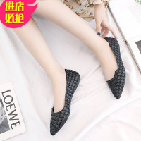 金三志平底鞋女尖头2020春季新款百搭软底孕妇单鞋欧美瓢鞋平跟浅口女鞋休闲鞋