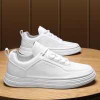 金三志男鞋2021新款春季潮流百搭软底小白板鞋运动休闲皮鞋懒人网红潮鞋休闲鞋
