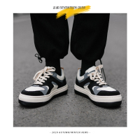 金三志古雀GUQUE皮板鞋男韩版潮百搭休闲情侣运动厚底低帮大头面包鞋休闲鞋