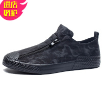 金三志老北京布鞋男潮流春季透气开车鞋男士一脚蹬休闲帆布懒人鞋男驾车休闲鞋