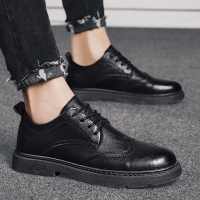 金三志布洛克皮鞋男英伦商务百搭男士休闲鞋子男鞋2021年新款潮春秋软底休闲鞋