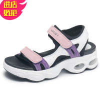 金三志运动凉鞋女夏季2021新款休闲学生平底厚底松糕网红百搭ins潮鞋子凉鞋