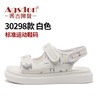 金三志奥古狮登凉鞋女2021新款春季学生百搭仙女风ins潮平底运动休闲鞋凉鞋