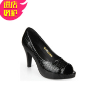 金三志2021新款春季夏女鞋中跟高跟细跟鱼嘴粗跟职业工作OL小码凉鞋单鞋凉鞋